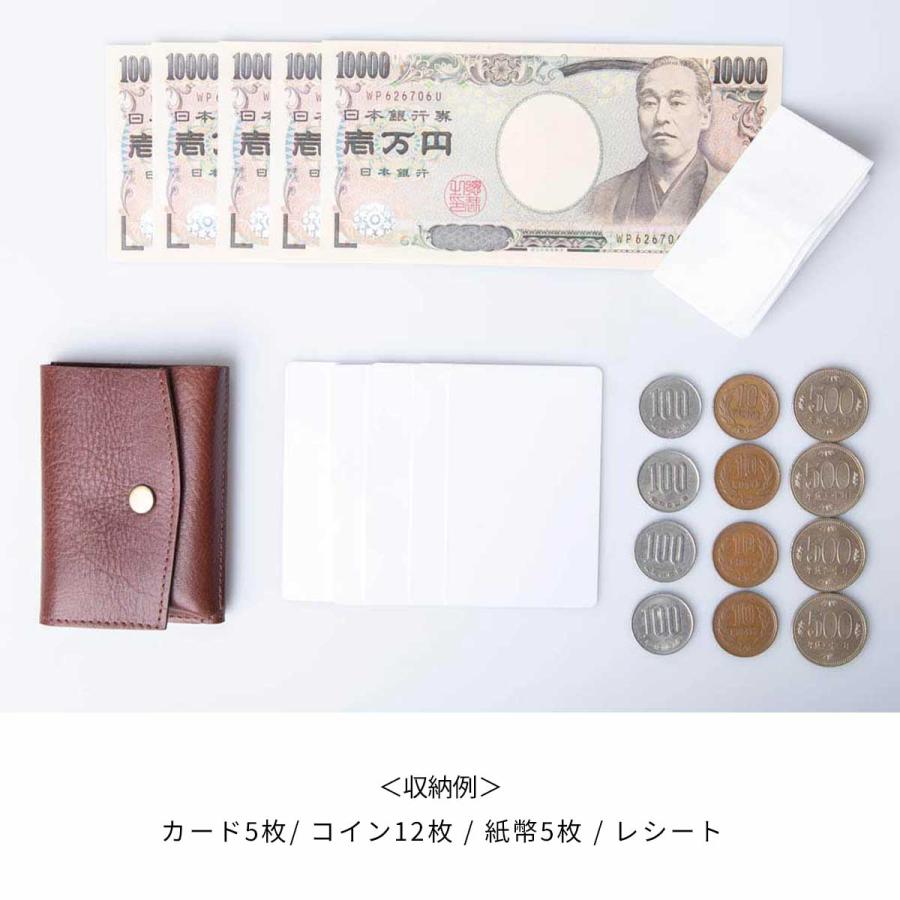 ミニ財布 三つ折り 財布 メンズ レディース イタリアンレザー ミニマム 小さい 本革 お札入る コンパクト 人気 TIDY Pocket Italy｜hallelujah0325｜12