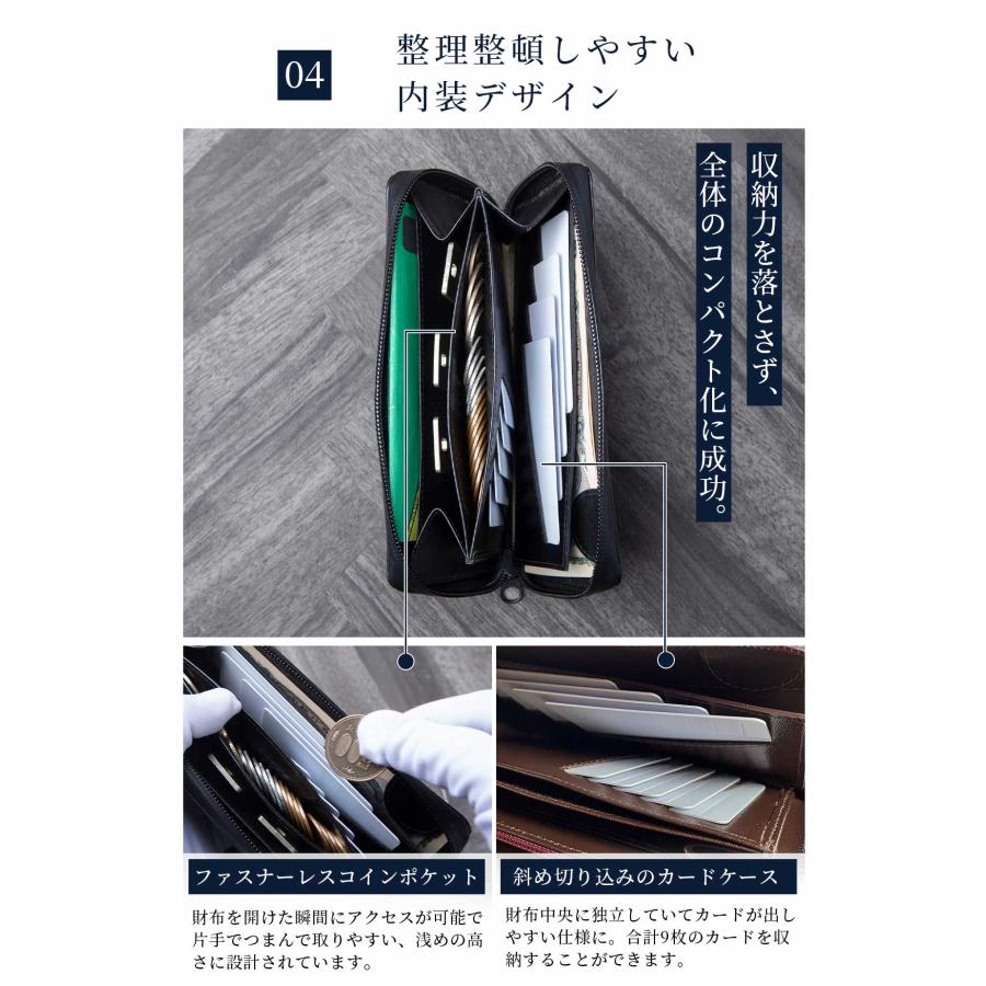 Hallelujah（ハレルヤ） 長財布 防水 メンズ ラウンドファスナー 財布