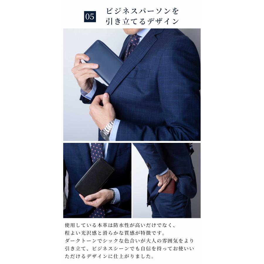 Hallelujah（ハレルヤ） 長財布 防水 メンズ ラウンドファスナー 財布