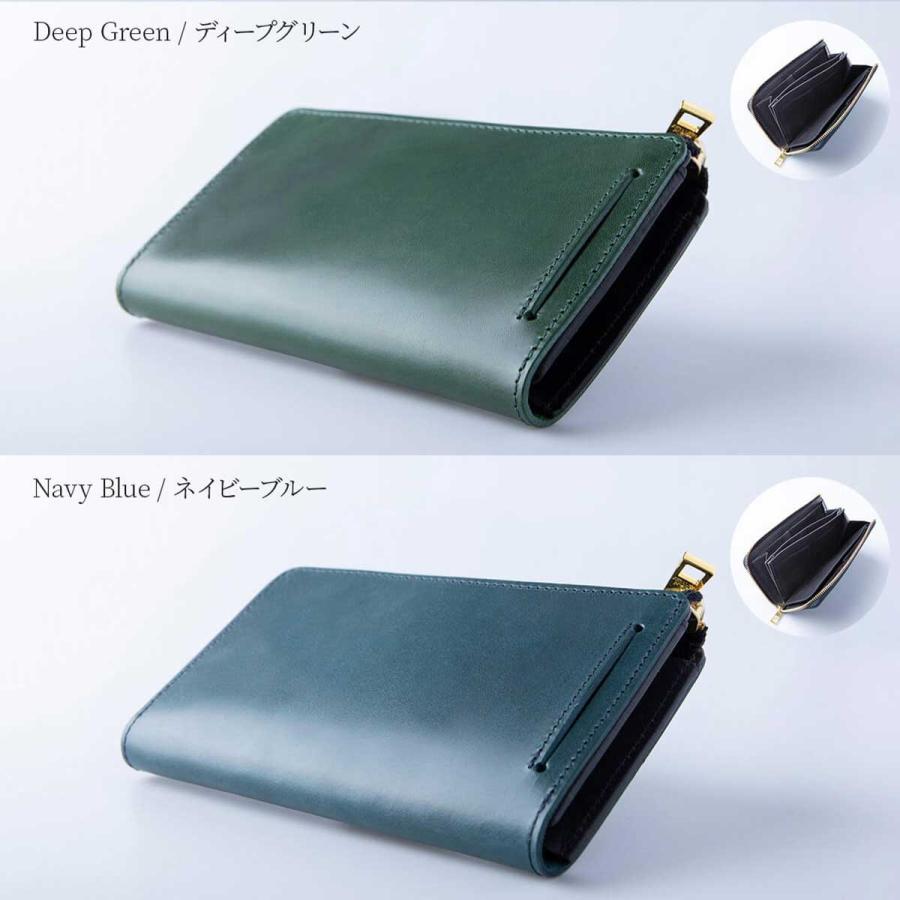 JAPAN FACTORY 長財布 メンズ 小さい財布 日本製 本革 L字