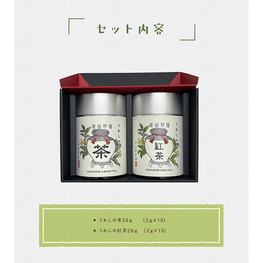 送料無料 温故知新（2缶入）嬉野茶＆嬉野紅茶 /お茶 紅茶 ティー