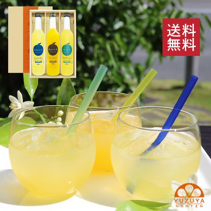 送料無料 柚子屋本店 いろどりギフト（C-10）/ ゆずジュース 柚子 夏