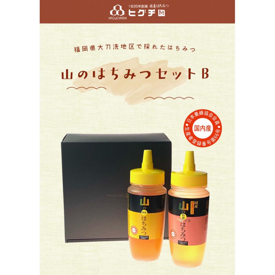 24時間限定！77円OFF】【送料無料】ヒグチ園 山のはちみつセット B
