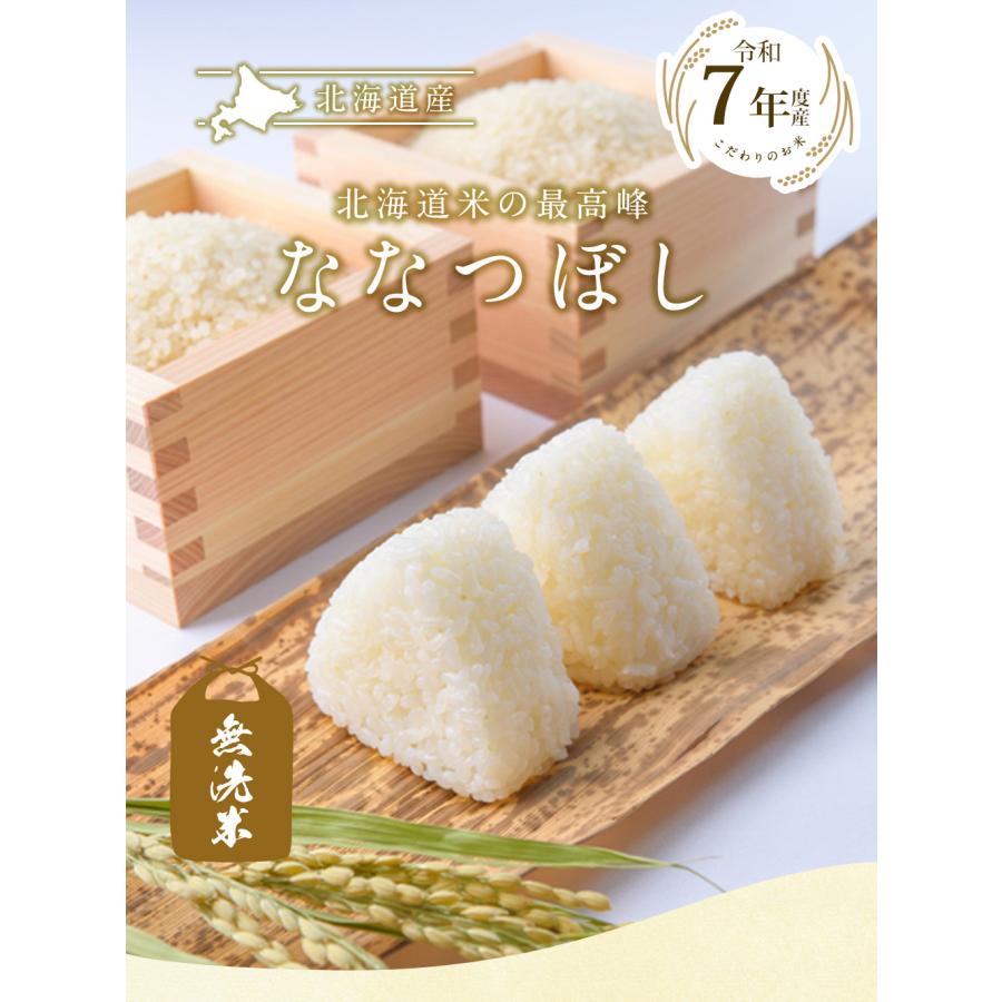 無洗米 北海道産ななつぼし 20kg（5kg×4袋) 送料無料 令和7年(北海道
