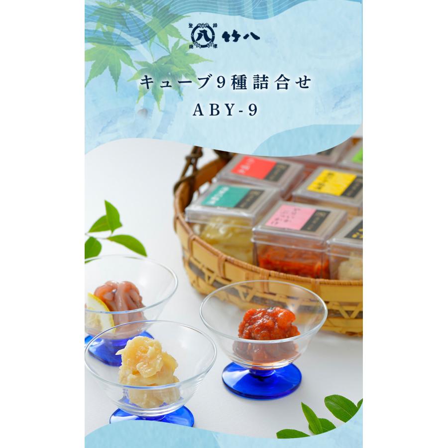 竹八 キューブ9種詰合せABY-9 送料無料 竹八漬け ご飯のお供 おつまみ