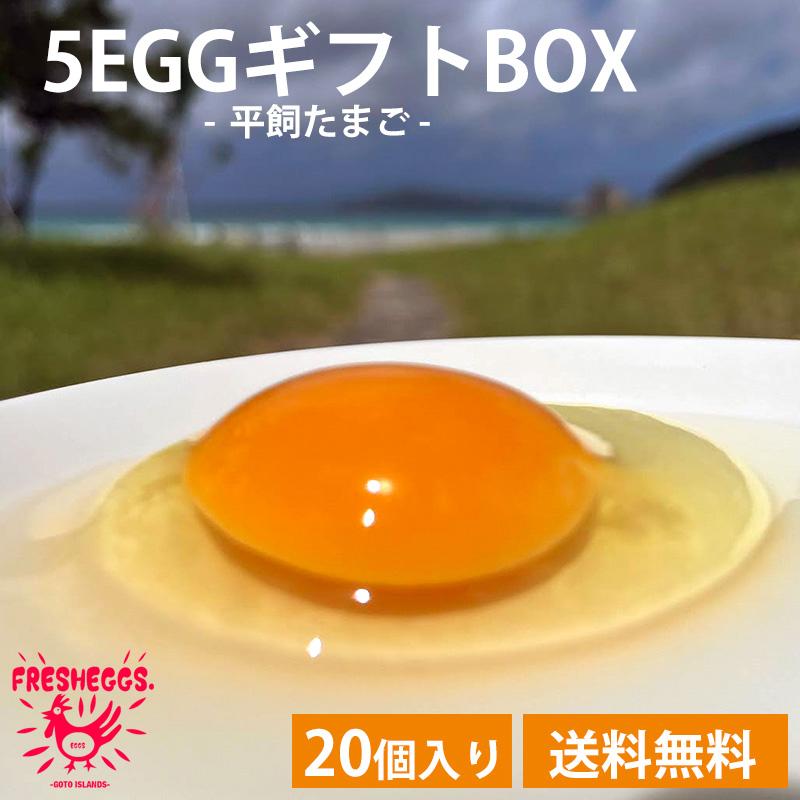 5EGG（平飼たまご） ギフトBOX（20個入） 送料無料 たまご 卵 生卵