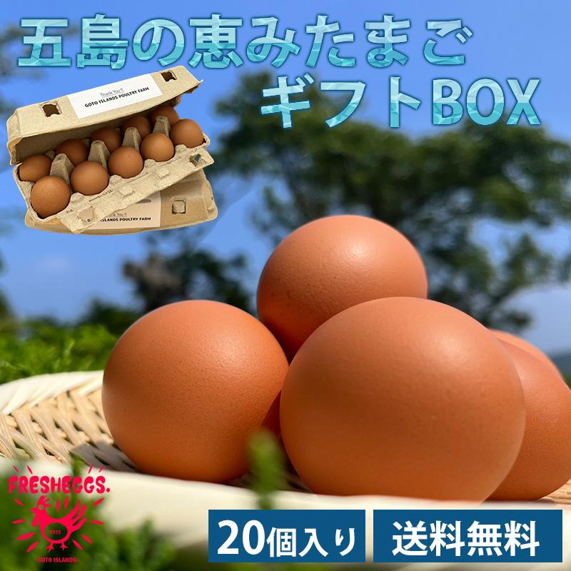 五島の恵みたまご ギフトBOX（20個入） 送料無料 たまご 卵 専用農場