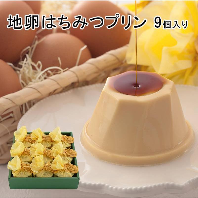 送料無料 地卵はちみつぷりん9個 大分 湯布院 菊家 はちみつ おおいた