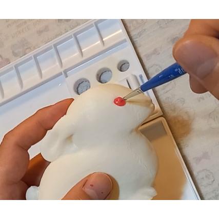 「立体ぬりぬり」うさぎ 動物シリーズ 自由に 世界に1つ 自分だけの フィギュア 置物　立体ぬりえ |  | 04