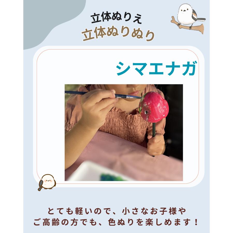 「立体ぬりぬり」シマエナガ フィギュア 置物 人気者 みんな大好き 夏休み自由工作 ぬりえ 立体ぬりえ 絵の具 色ぬり |  | 03