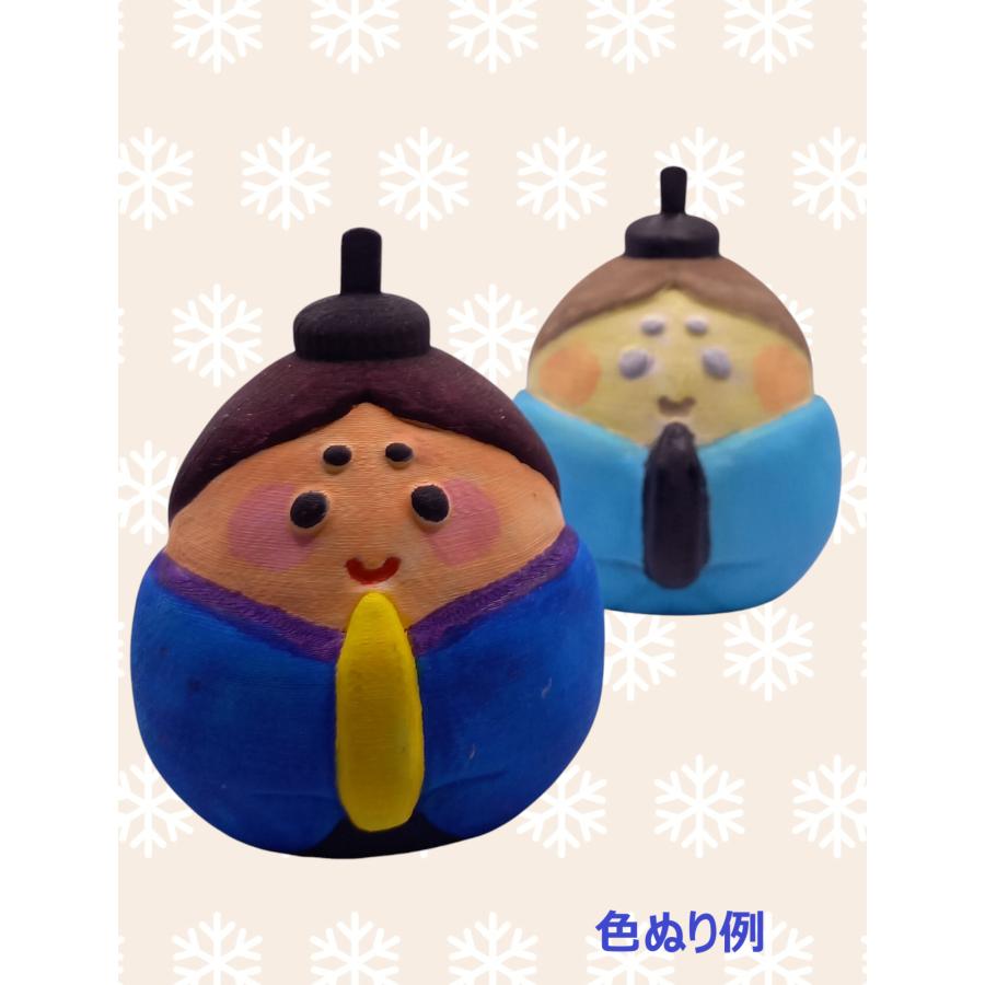 「立体ぬりぬり」ひなまつり“男雛” 自由に 世界に1つ 自分だけの フィギュア 置物　立体ぬりえ |  | 01