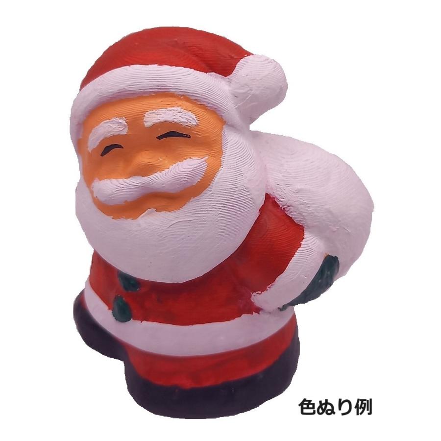 「立体ぬりぬり」サンタクロース 自由に 世界に1つ 自分だけの フィギュア 置物　立体ぬりえ |  | 02