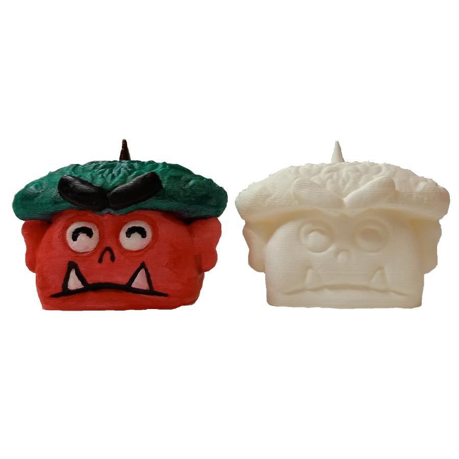 「立体ぬりぬり」節分・鬼 自由に 世界に1つ 自分だけの フィギュア 置物　立体ぬりえ |  | 02