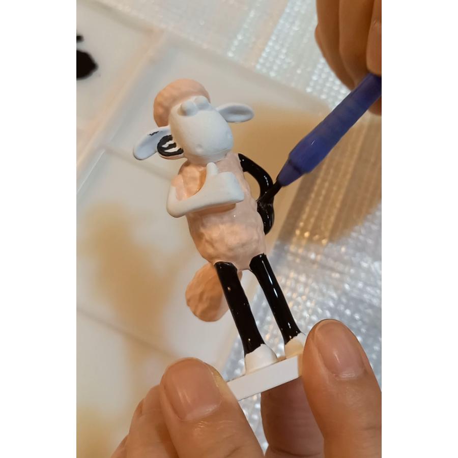 りったいぬりえ ひつじのショーン ShauntheSheep 真っ白なひつじのショーンを自由に色ぬり ぬりえ 手作り キャラクター フィギュア |  | 04