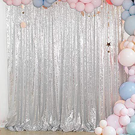 並行輸入シルバー キラキラスパンコール ファブリック 写真背景 ftx10ft シルバー Shidianyi Silver Sequin Backdrop好評販売中 シャワーカーテン Acibarra Org Br