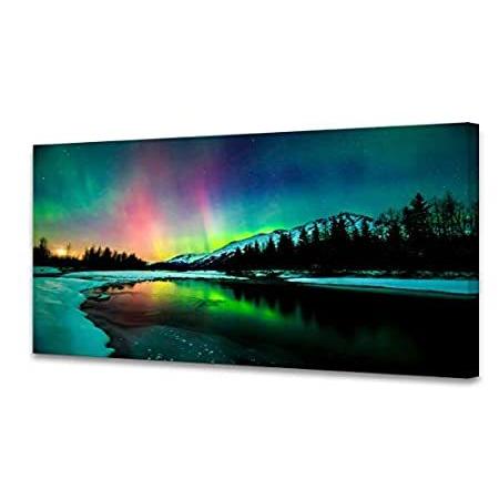 海外 正規品 ウォールアート 並行輸入s オーロラ風景画 壁装飾好評販売中 ホームデコレーションに すぐに掛けられます キャンバス絵画 キャンバス枠張り済み 壁紙 Mueblesactivos Com