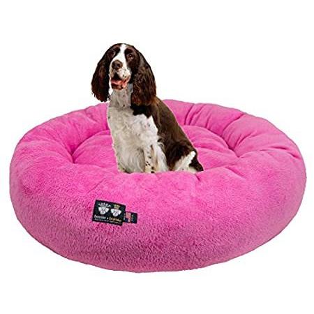 特別価格Ultra Plush Deluxe Comfort Pet Dog & Cat Pink Snuggle Bed (Multiple Sizes) 好評販売中 その他小動物用品
