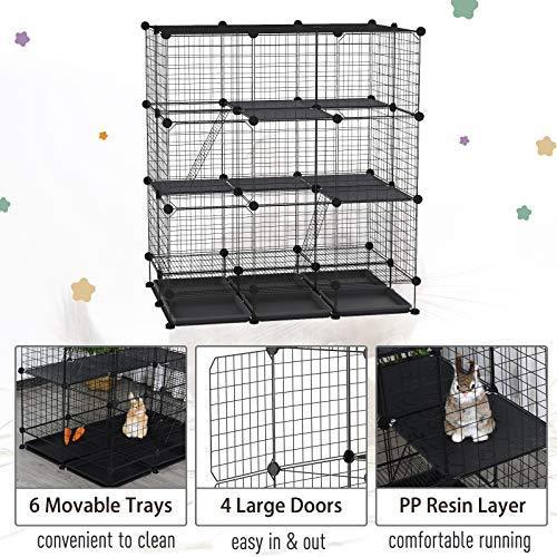 特別価格PawHut DIY Pet Playpen Wire Rabbit Cage for Chinchillas, & Small Animals wi好評販売中｜halpi-halpi｜06