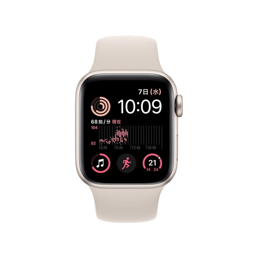 Apple Apple Watch SE 第2世代 GPSモデル 40mm MNJP3J/A [スターライトスポーツバンド]｜halsystem｜02