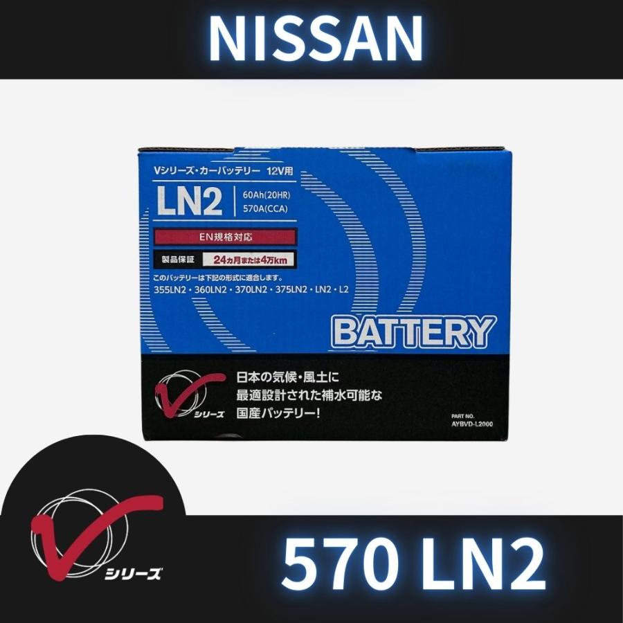 日産（NISSAN） EN規格バッテリー LN2 Vシリーズ AYBVD-L2000 国産車