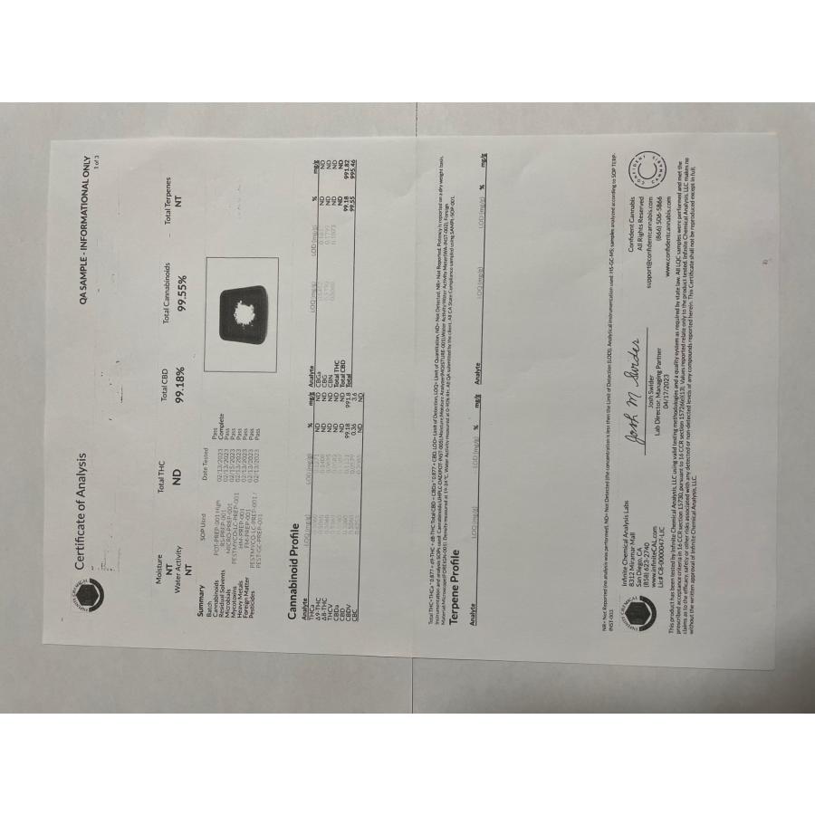 CBD アイソレート パウダー 30g 純度99％ オランダ産 THCフリー 成分 