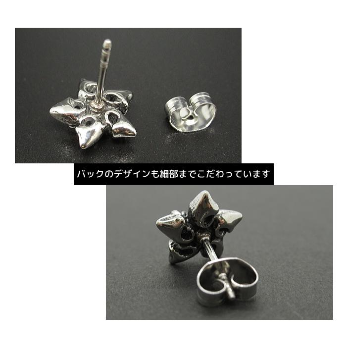 スタッドピアス 星 スター レッド CZ キュービック ジルコニア パンク ゴシック ユニセックス メンズ レディース ステンレス サージカルステンレス 片耳用 |  | 01