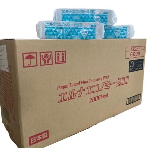 ペーパータオル ハンドタオル エルナエコノミー200 42入 業務用 まとめ買い 太洋紙業 | 太洋紙業