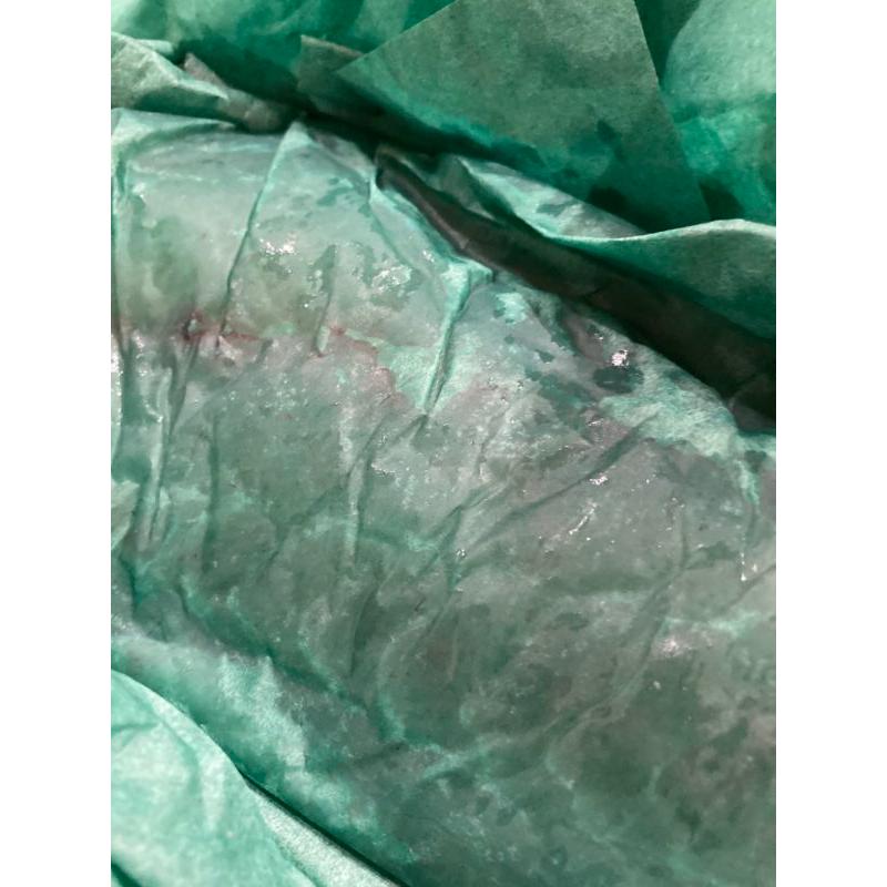 グリーンパーチ 500枚  厚さ　4つ切り508ｍｍ×381ｍｍ 耐湿紙・耐水紙・吸水紙・ペーパー・おさかなパックン【海産・魚河岸・水産加工・市場】  ☆紐なし |  | 05