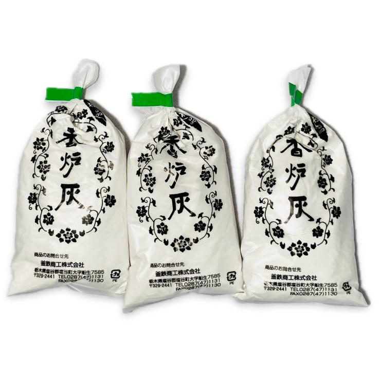 仏具 ふじ灰x3袋 香炉灰 箱無し 線香 灰 仏壇 香炉 : 浜田商店 仏壇