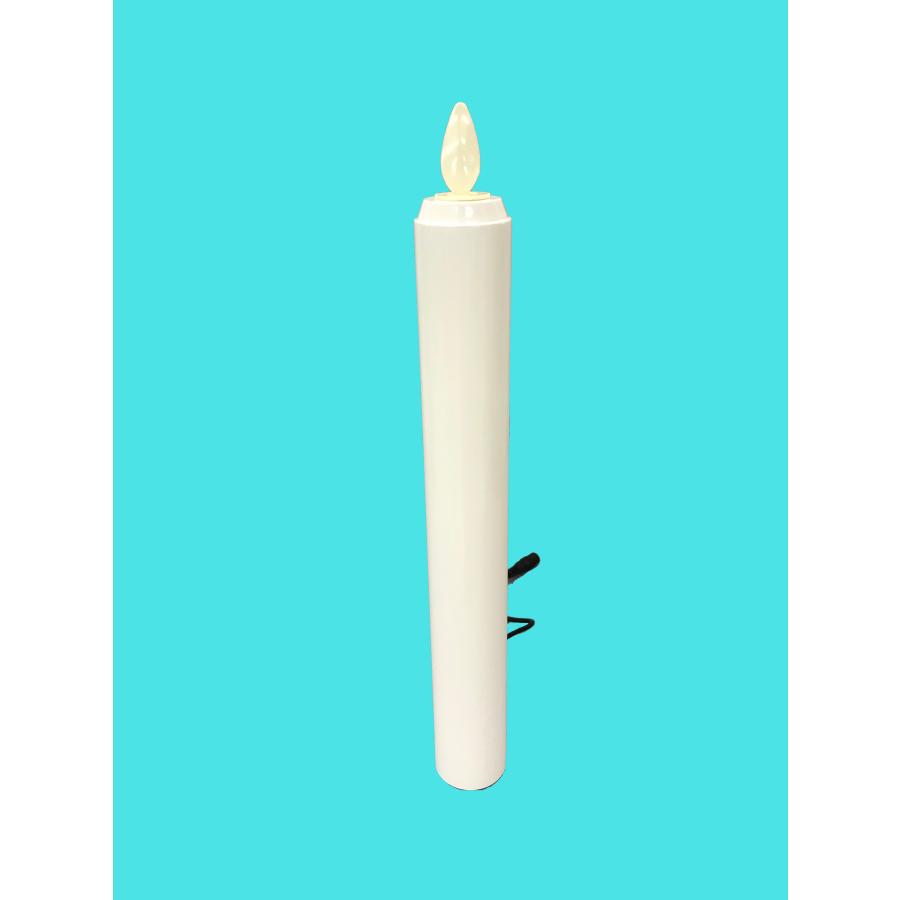 電気式 木製 LED ろうそく 堂守の炎 100号 1対 棒型 寺院用 led