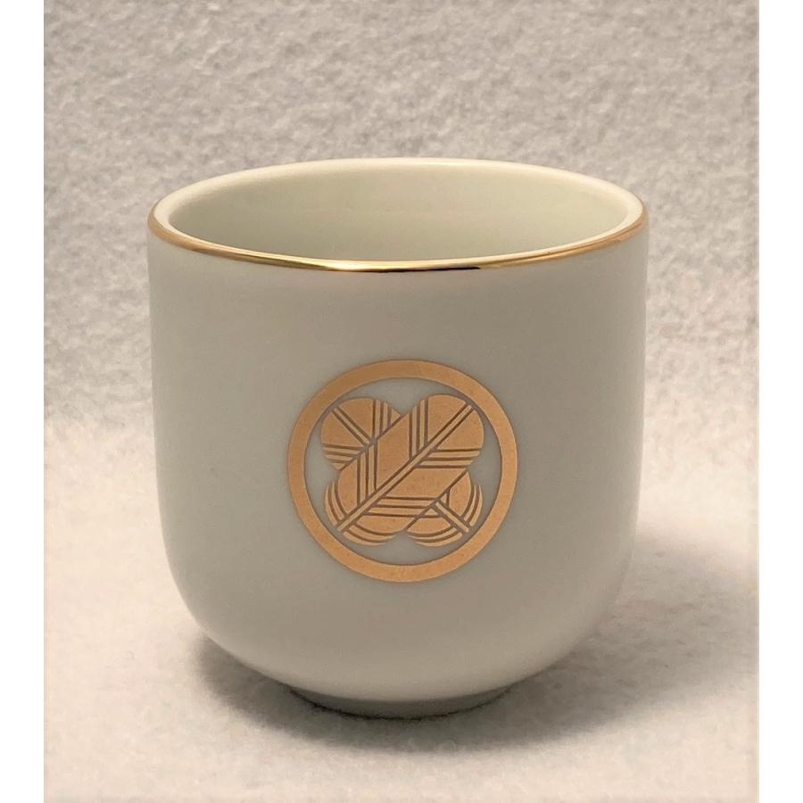 丸に抱き柏　金焼物　家紋 丸に抱き柏 金色額入り家紋 縦型 大判サイズ 額入りの家紋 当店