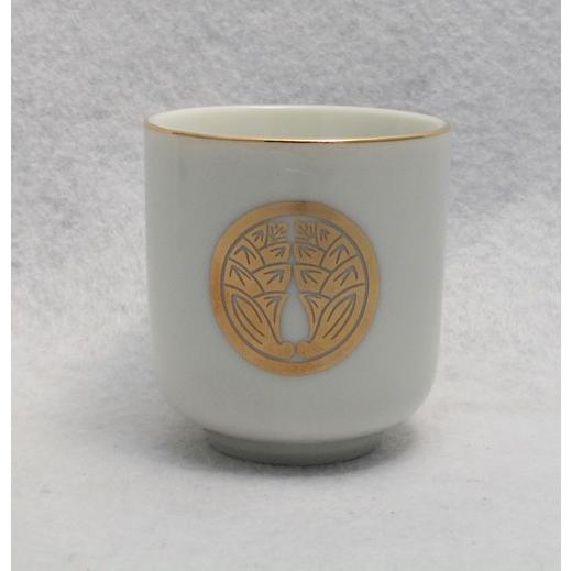 仏具 家紋入 湯呑 丸に抱き茗荷 寸六 だきみょうが : 浜田商店 仏壇