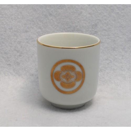 仏具 家紋入 湯呑 丸に横木瓜 寸六 木瓜 もっこう もっこ : 浜田商店