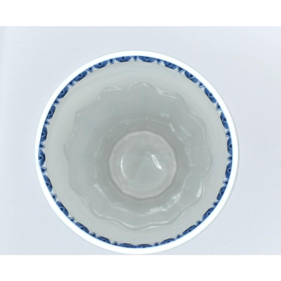 美濃焼 花瓶 染付更紗 反型花瓶 item no.1f069 : ハマダヤ食器店