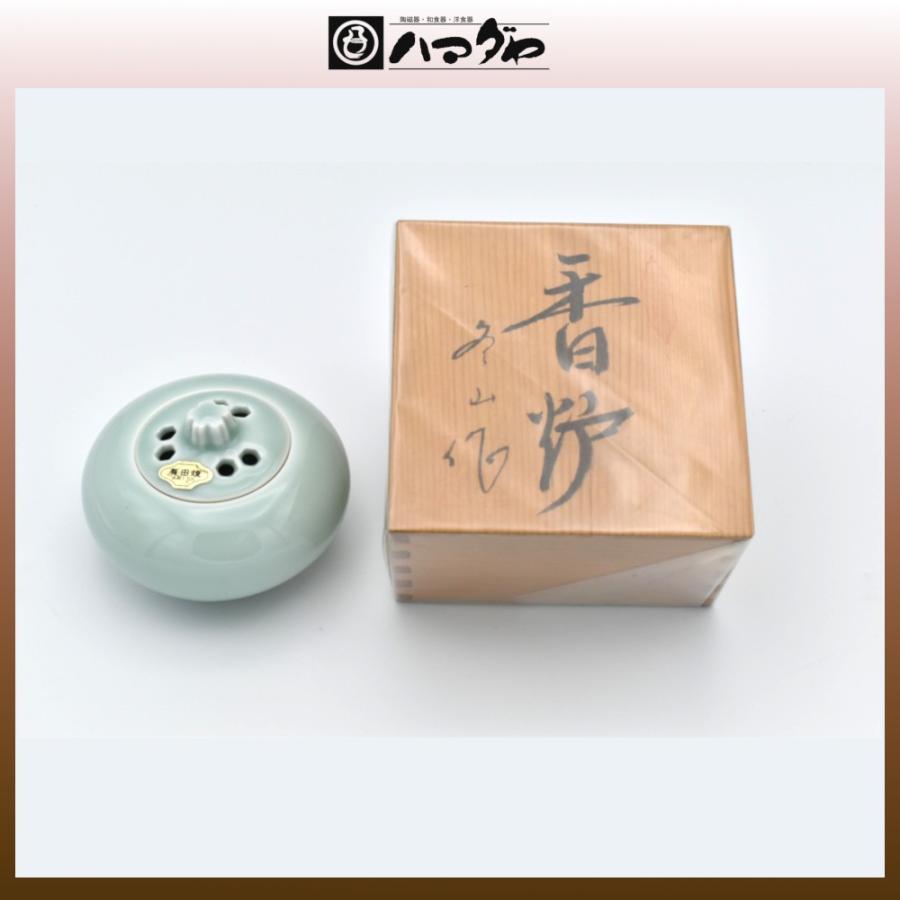 有田焼 香炉 青磁香炉(大） 木箱入り item no.1f081