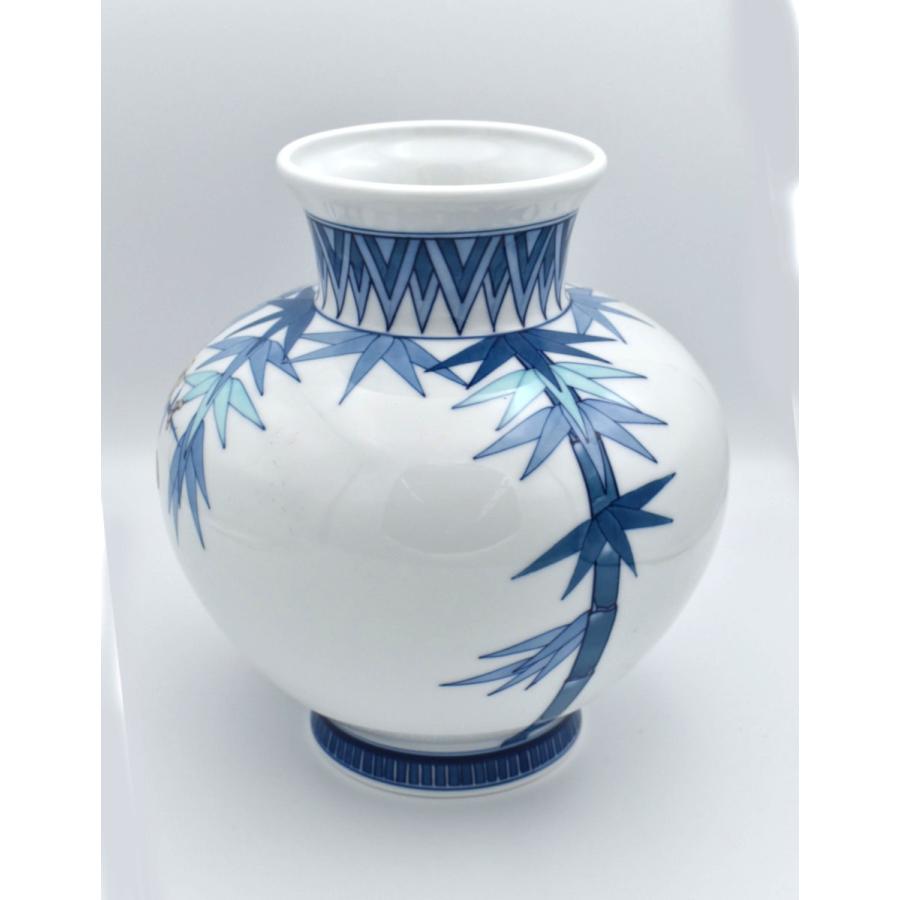 有田焼 花瓶 鍋島竹梅牡丹かぶ型 木箱入り item no.1f085_1