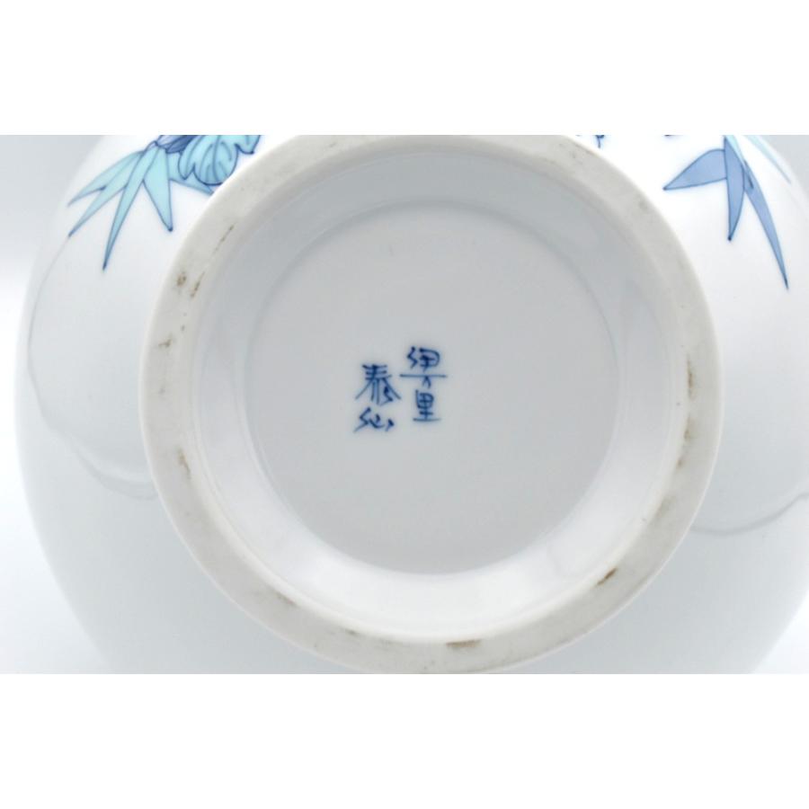 有田焼 花瓶 鍋島竹梅牡丹かぶ型 木箱入り item no.1f085_5