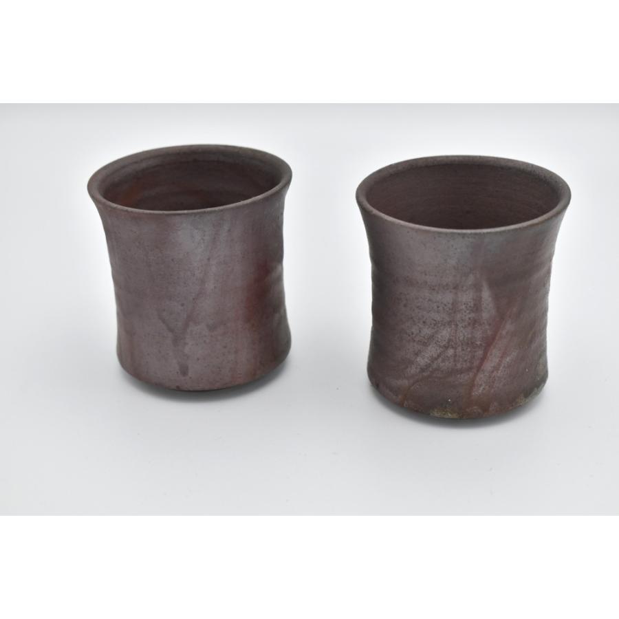 丹波焼 湯呑セット 窯変夫婦湯呑 item no.1f176 : ハマダヤ食器店