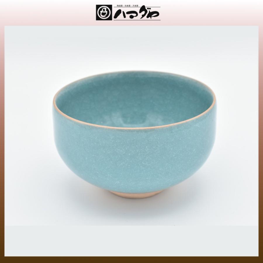 清水焼 抹茶碗 トルコブルー抹茶 item no.1f220 : ハマダヤ食器店