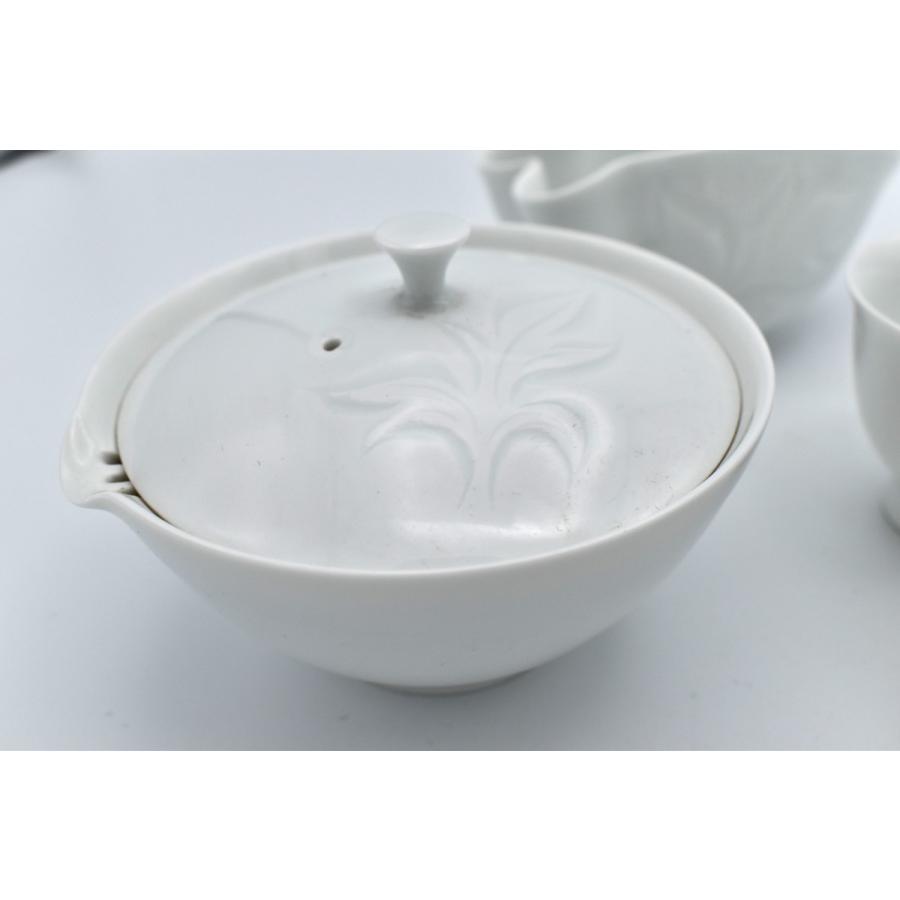 有田焼 茶器 奥川忠右門作 牡丹彫文玉露茶器 item no.1f320 有田焼 茶器 奥川忠右門作 牡丹彫文玉露茶器 item no.1f320
