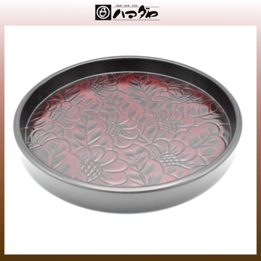 木製 盆 茶盆菊彫33cm item no.1f354 鎌倉彫の鎌倉彫 お盆