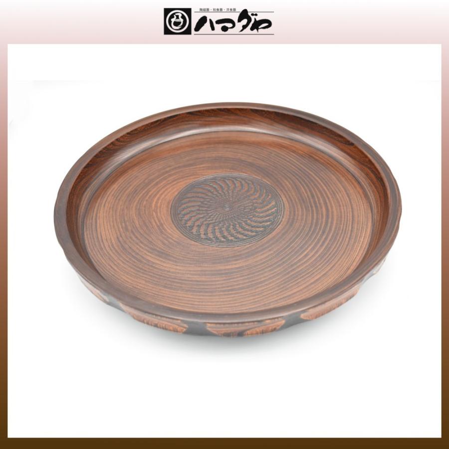 山中塗　宮常彫　丸盆　木製11.0深盆　 item no.1f609 | 