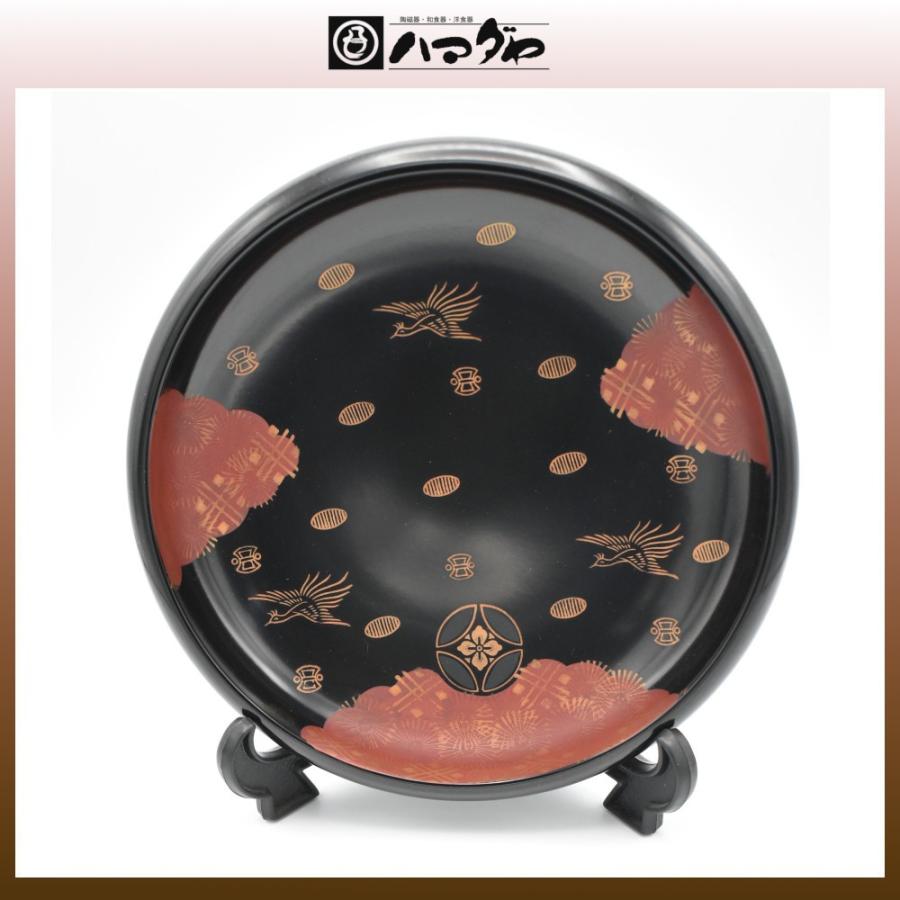 会津塗　錦絵木粉塗黒鉢8.0　現品限り item no.1f611 | 