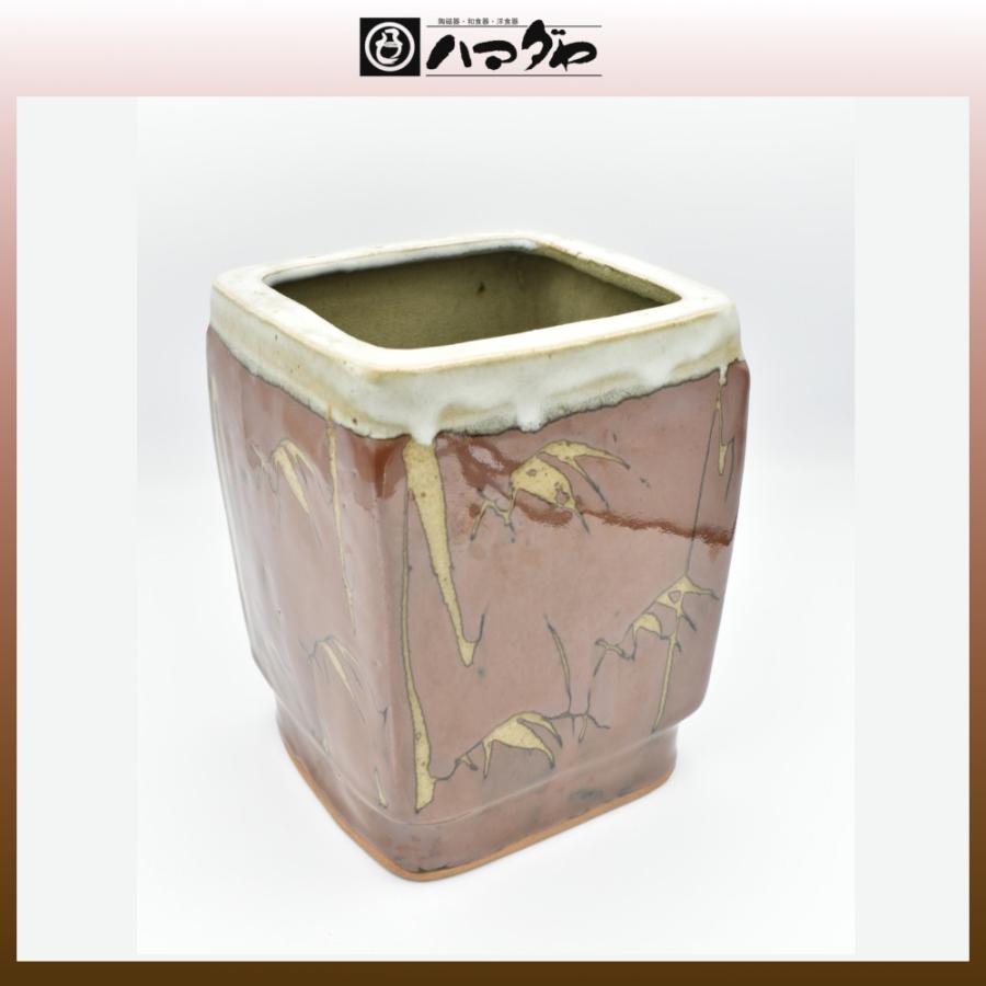 益子焼 花瓶 佐久間賢司作 item no.2f515