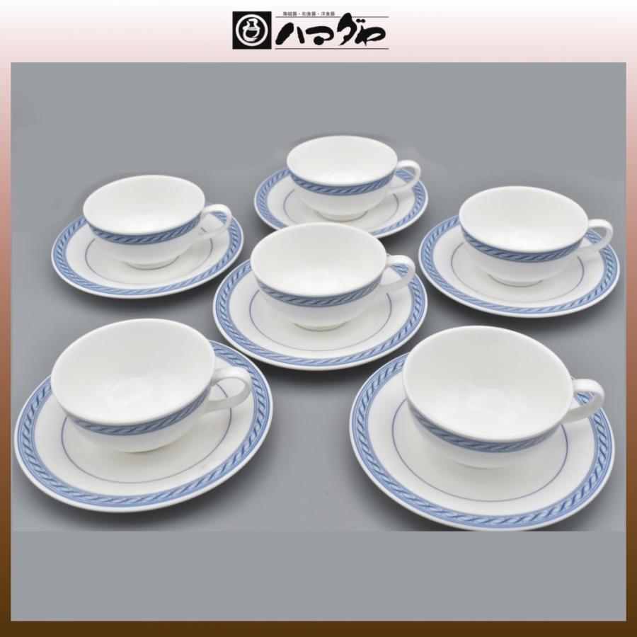 ニッコー　ブルーライン　ティーカップ　6セット　在庫限り item no.2f543