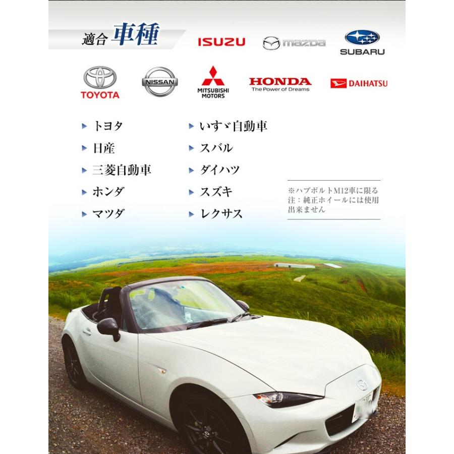 3mmスペーサー 2枚入り ｘ2セット トヨタ 日産 三菱 ホンダ マツダ スバル ダイハツ スズキ レクサス　＊１２ｍｍハブボルト車に限る |  | 05