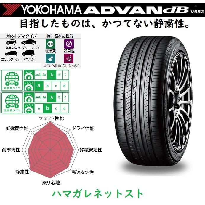 サマータイヤ YOKOHAMA ADVAN dB V552 ヨコハマ 
