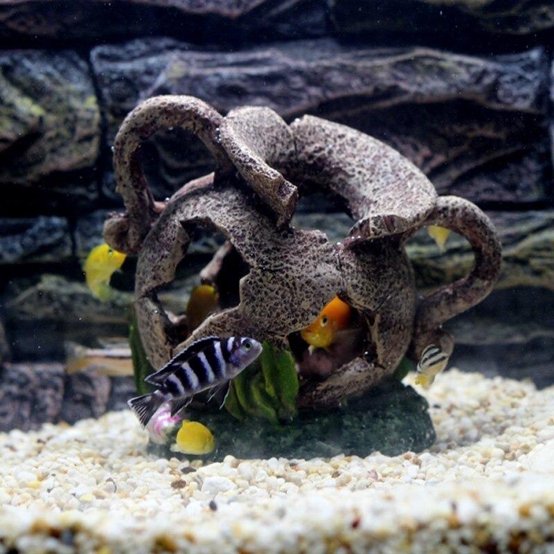 アクアリウム シェルター 隠れ家 熱帯魚 水槽 魚 洞窟 隠れ場所 エジプト 遺跡 壷 Hama560 Hamahamastore 通販 Yahoo ショッピング