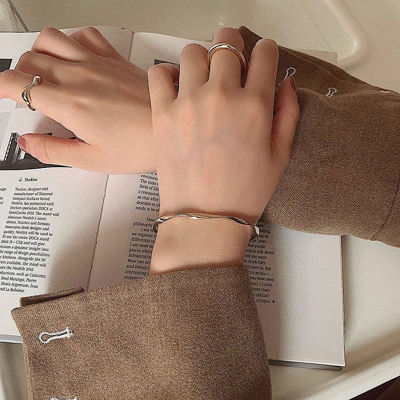 新版 ジュエリー アクセサリー おしゃれ エレガント かわいい ギフト 上品 大人 シンプル ブレスレット バングル メンズ レディース 男女兼用 パーティ 韓国風 夏 春 ブレスレット カラー シルバー Www Fintxt Nl