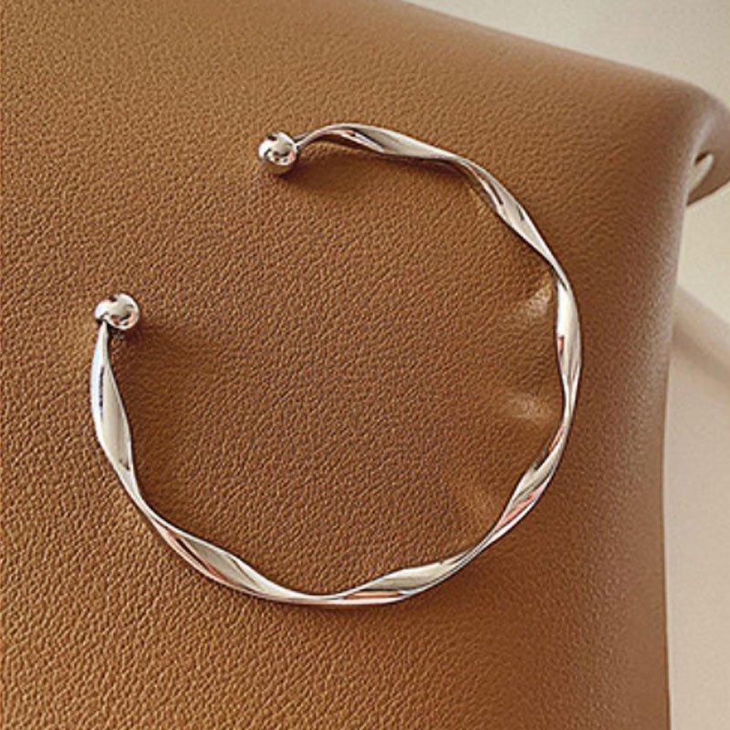 新版 ジュエリー アクセサリー おしゃれ エレガント かわいい ギフト 上品 大人 シンプル ブレスレット バングル メンズ レディース 男女兼用 パーティ 韓国風 夏 春 ブレスレット カラー シルバー Www Fintxt Nl